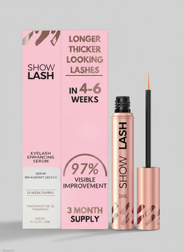 Image SHOW LASH fond gris clair